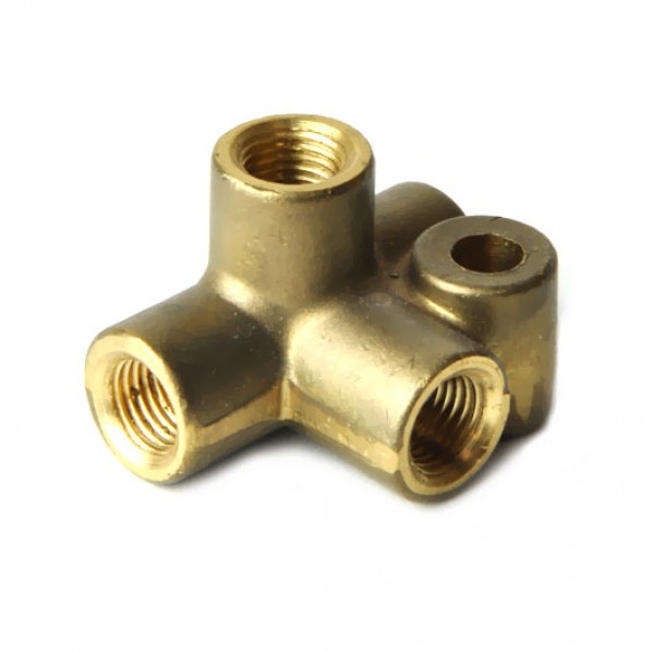 4 way brass union